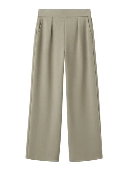 MANGO Hlače s naborima GUESI' kaki