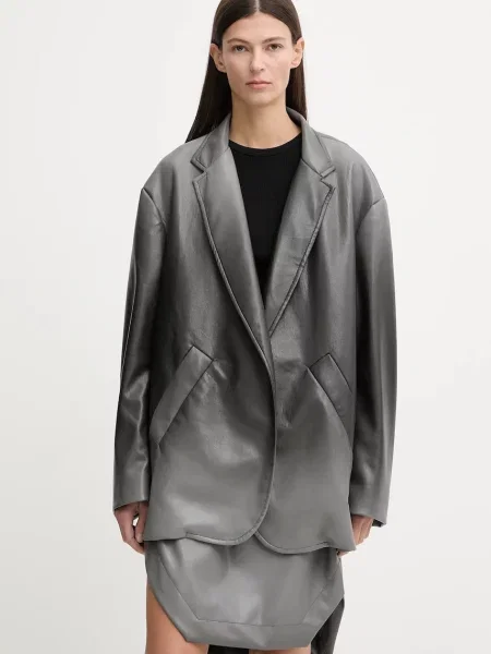 MMC STUDIO kurtka przejściowa oversize OMBRE.JACKET szary