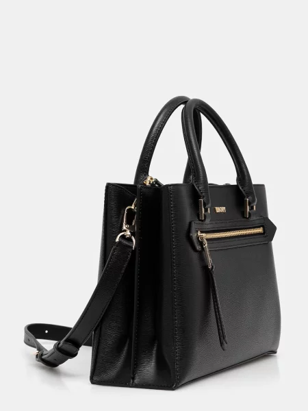 Шкіряна сумочка Dkny чорний