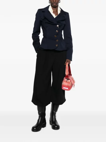 Asimetriškas drapiruotas striukė Vivienne Westwood mėlyna