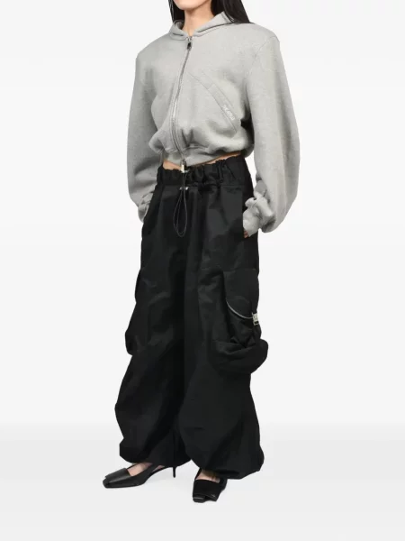 Pantaloni cargo The Attico cu cordon negru