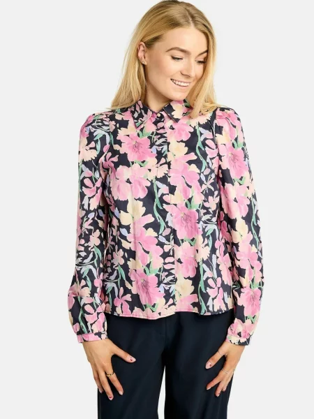 Liberte Essentiel Tricou FLORA bleumarin