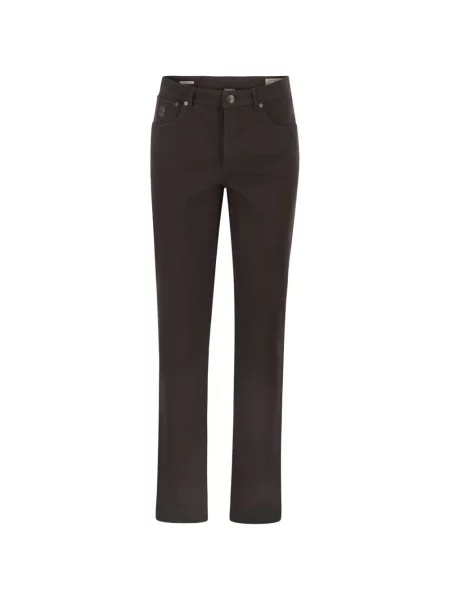 Pantaloni Brunello Cucinelli cu 5 buzunare maro