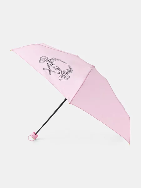 Moschino umbrelă pliabilă roz
