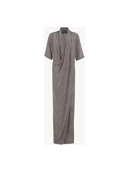 Sukienka Cortana kopertowa garniturowa szara