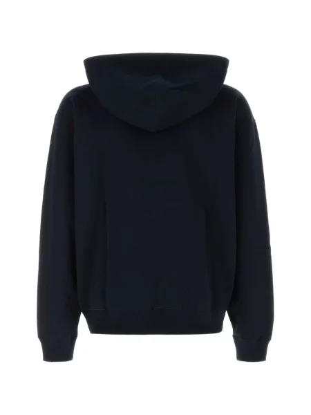 Hanorac cu glugă Jil Sander cu cordon albastru
