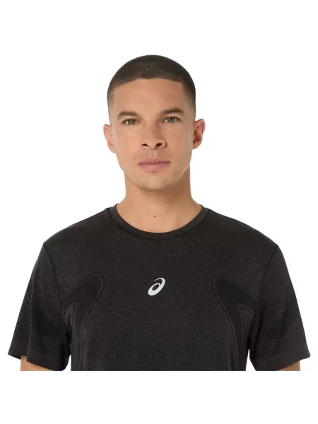 Pánske bežecké tričko ASICS Road Seamless performance black čierna