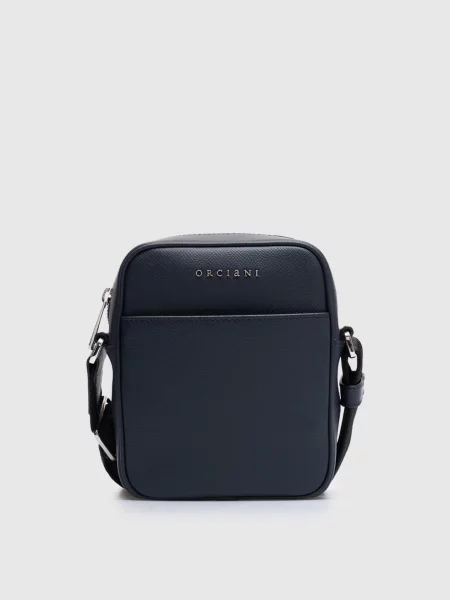 Кожаная сумка Orciani синяя