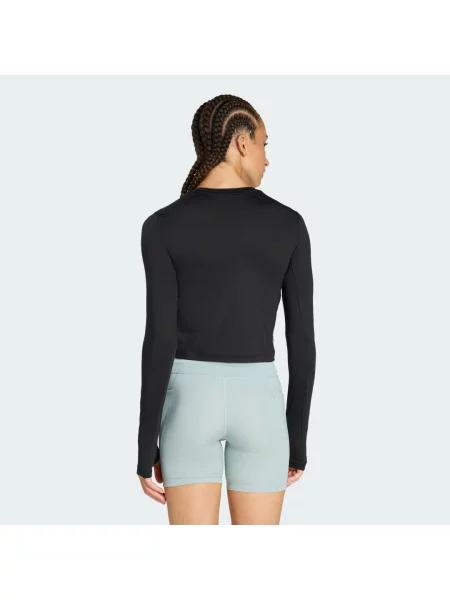 Koszulka z długim rękawem Running Essentials czarna
