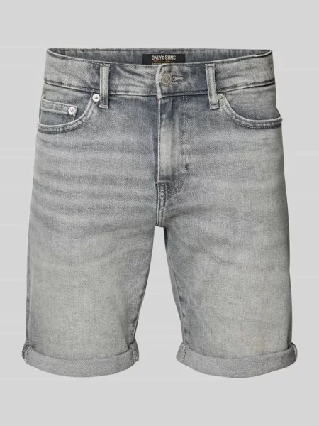 Szorty jeansowe o kroju regular fit z mieszanki bawełny model PLY MGD Only & Sons