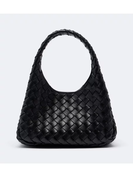 Top Bottega Veneta din piele negru