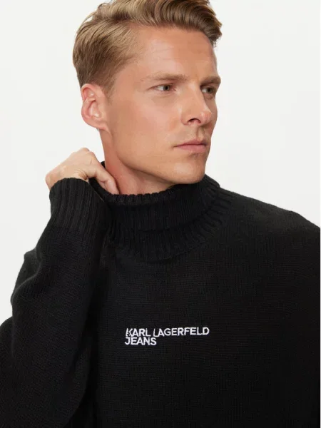 Golf Karl Lagerfeld Jeans črna