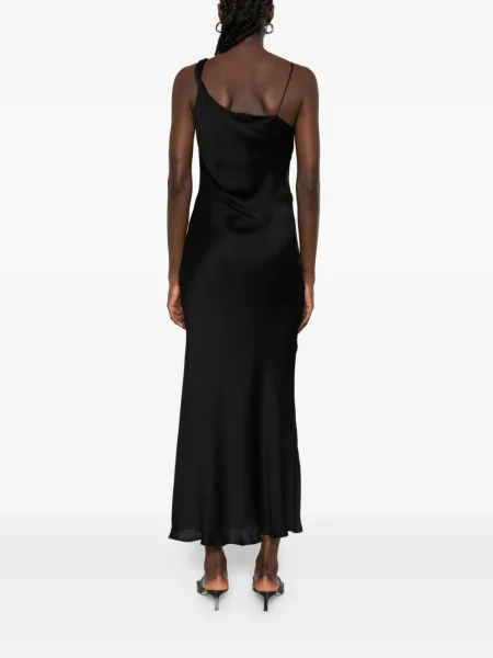 Rochie midi Twinset până la genunchi cu un umăr gol de costum negru