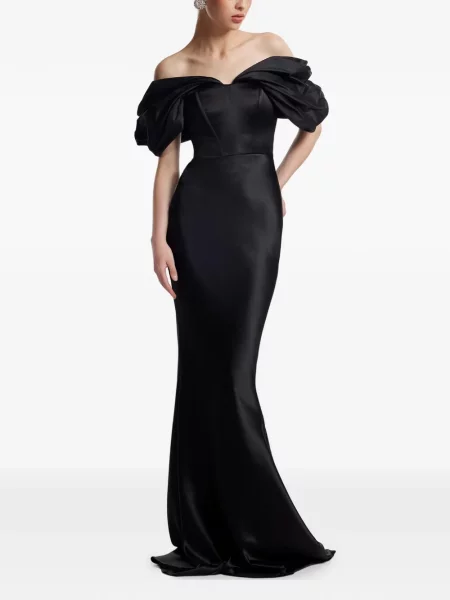 Rochie maxi Framboise de costum negru
