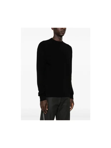 Sweter Rick Owens z dekoltem w serek czarny