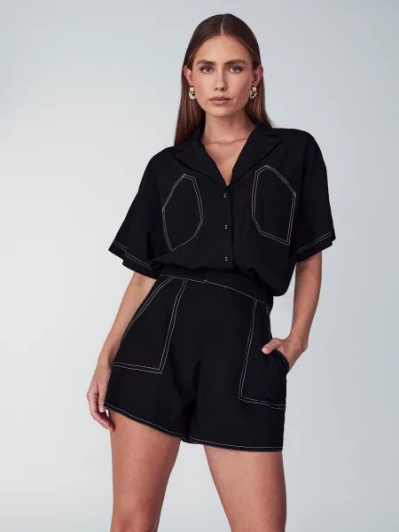 Willa Pantaloni Zimi' negru