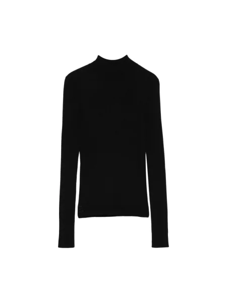 Sweter z golfem Twinset czarny