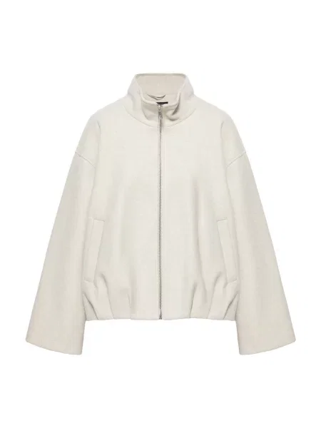 Pull&Bear Geacă de primăvară-toamnă crem