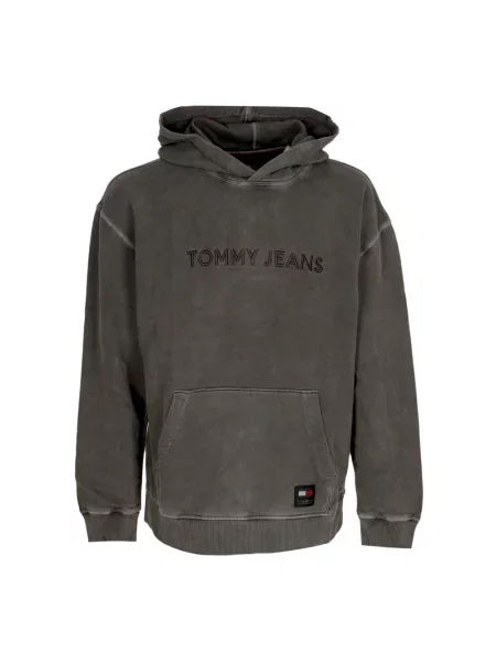 Bluza z kapturem Tommy Hilfiger z kapturem klasyczna czarna