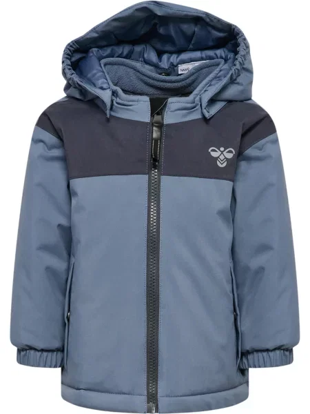 Hummel Kurtka hmlMINI BLOCK JACKET WP wodoodporna dla dzieci – FLINT STONE szara