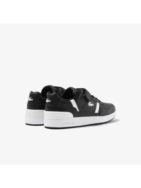 Lacoste Skórzane Buty Sportowe Z Zapięciem Na Rzep T-Clip czarne