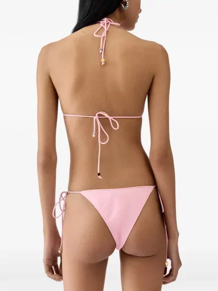 Bikini Jacquemus cu legături roz