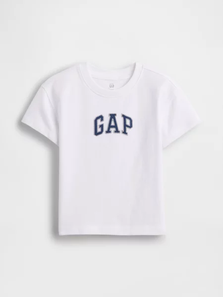 Tricou copii Gap alb