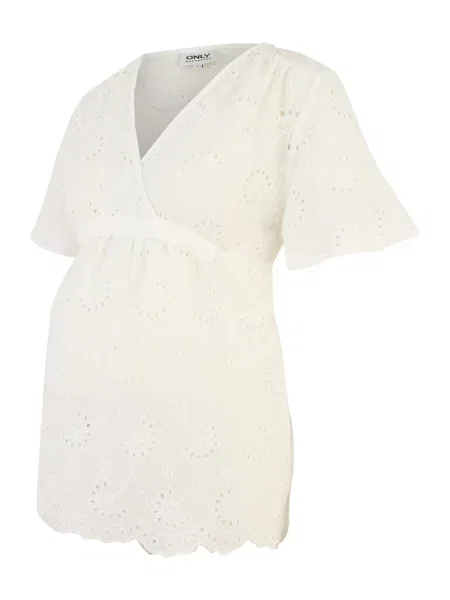 Only Maternity Bluză OLMSTEPHANIE' alb