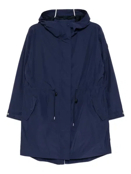 Płaszcz Sport B. By Agnès B. z kapturem niebieski