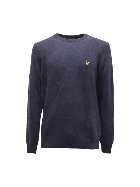 Sweter Lyle & Scott wełniany niebieski
