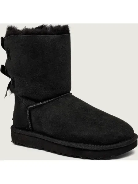 UGG cizme de zăpadă Bailey Bow II femei culoarea: cu plat model căptușit negru