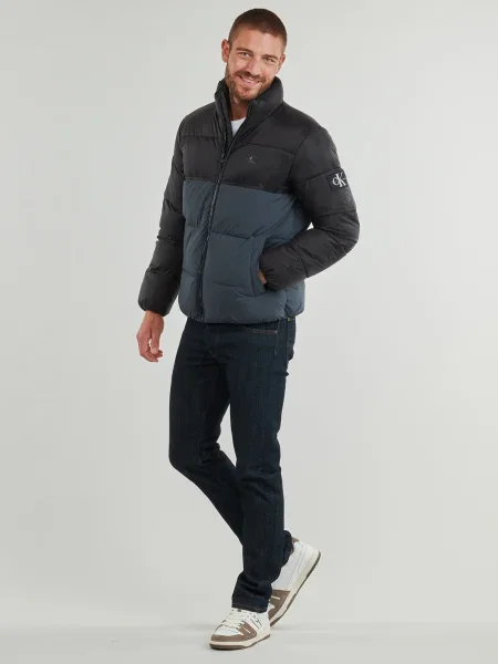 Geacă de blugi Calvin Klein Jeans albastru