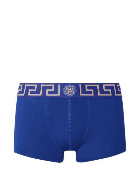 Skarpety Versace z dżerseju niebieskie
