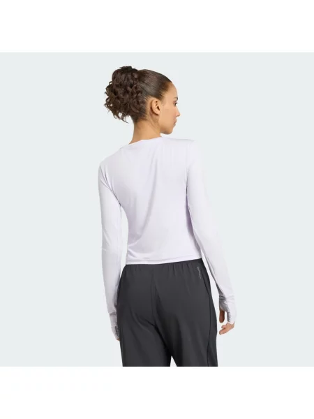 Tričko s dlouhým rukávem Running Essentials fialové