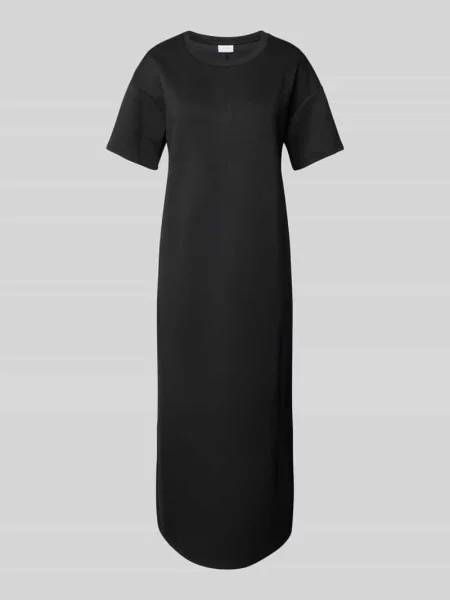 Sukienka midi z rękawem o dł. model ‘SIFFI’ Vila czarna