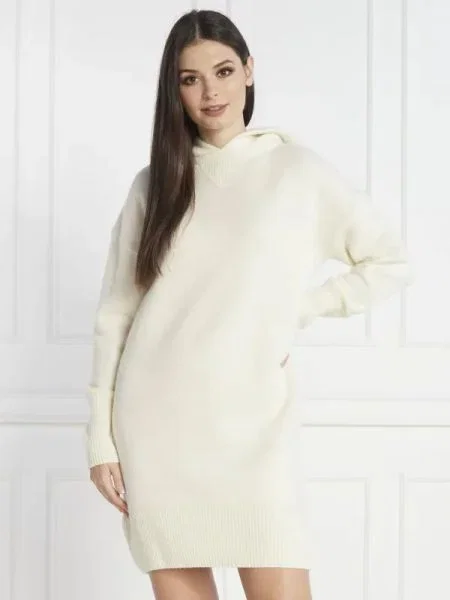 BOSS BLACK De lână rochie Faila negru