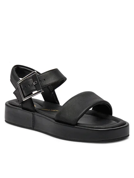 Szandál Clarks Alda Strap Black Leather fekete