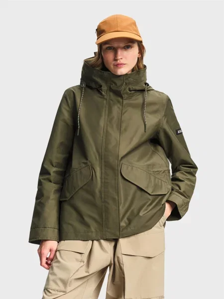 AIGLE Přechodová parka olivová