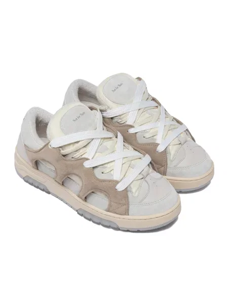 Sneakersy Santha skórzane biznesowe beżowe
