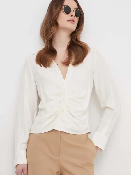 Сорочка Sisley regular класичний комір бежевий