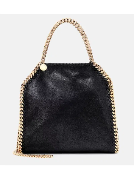 Mała mały torebka na łańcuszku Stella Mccartney elegancka czarna