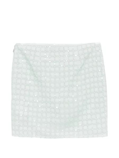 Fusta mini Rotate Birger Christensen cu paiete verde