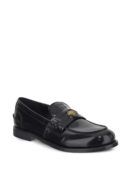 Pantofi loafer Miu Miu din piele negru