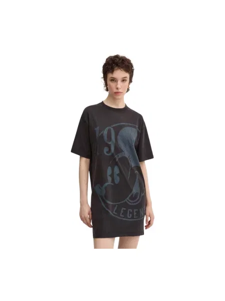 Desigual sukienka x Disney mini oversize szary
