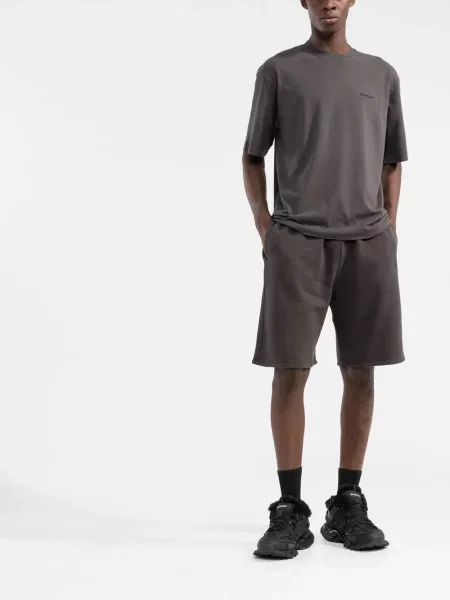 Pruhované kraťasy Off-white bílé