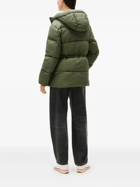 Geacă de blugi Tommy Jeans cu glugă verde