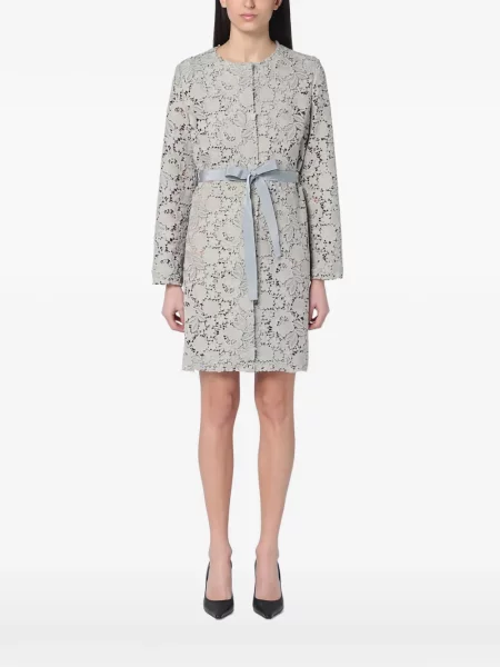 Geacă P.a.r.o.s.h. cu model floral din dantelă gri