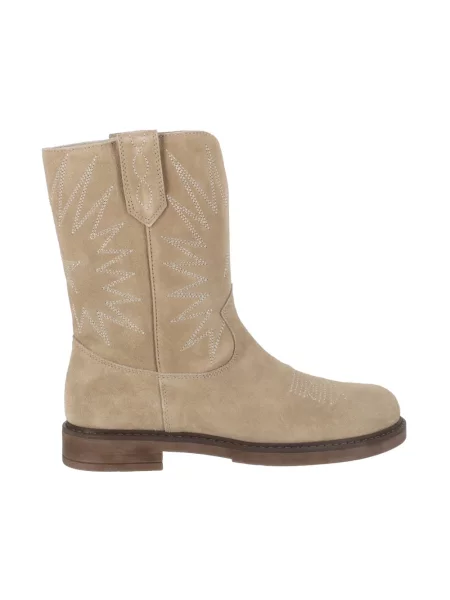 Kozaki Golden Goose skórzane szare