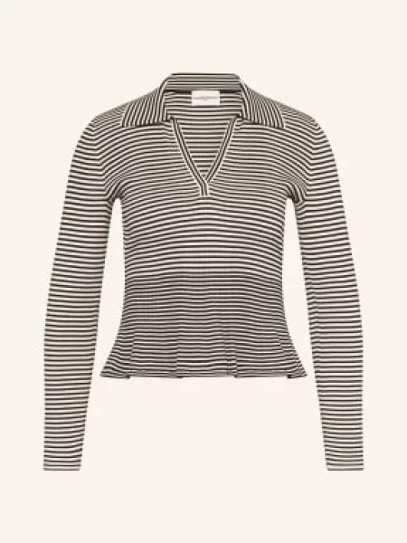 Claudie Pierlot Koszulka Polo Z Dżerseju Mantessa schwarz czarne