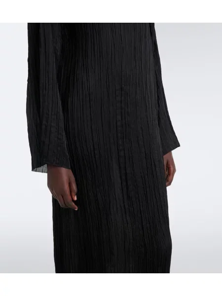 Rochie midi The Row de mătase negru